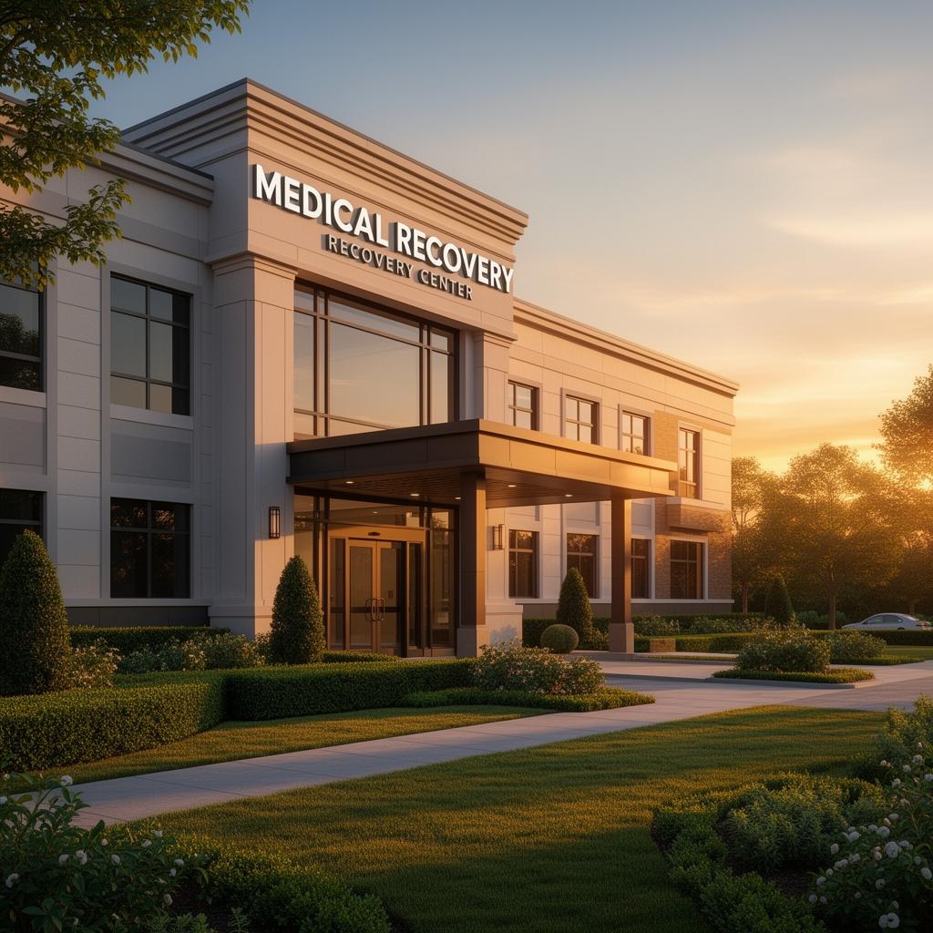 Coastline Recovery Center facility exterior at golden hour